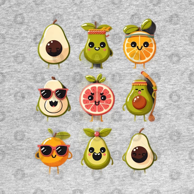 Watermelon Characters by TooplesArt